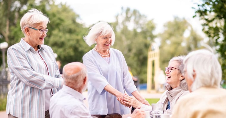 Photo of seniors for article 8 Surefire Ways to Make New Friends in a Senior Living Community    