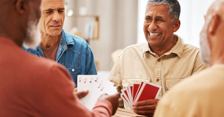 Photo of seniors playing cards 