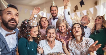 Photo of seniors celebrating