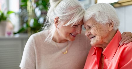 Photo of a senior female with daughter